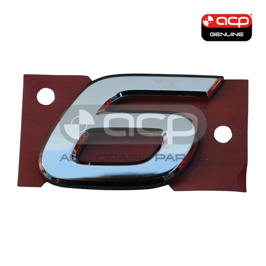 Tail Gate Emblem "6" Genuine Suits Mazda 6 GJ Wagon 2012 to 2016