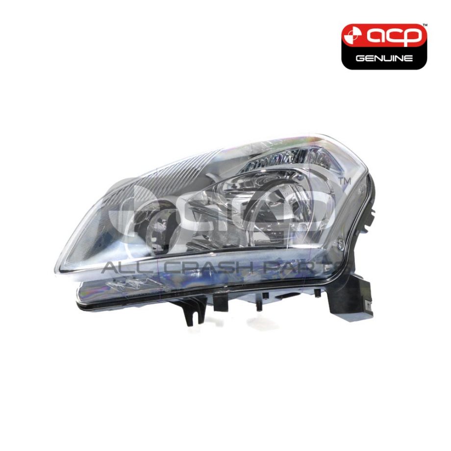 Halogen Head Lamp Passenger Side OES Suits Nissan Dualis J10 2007 to 2009