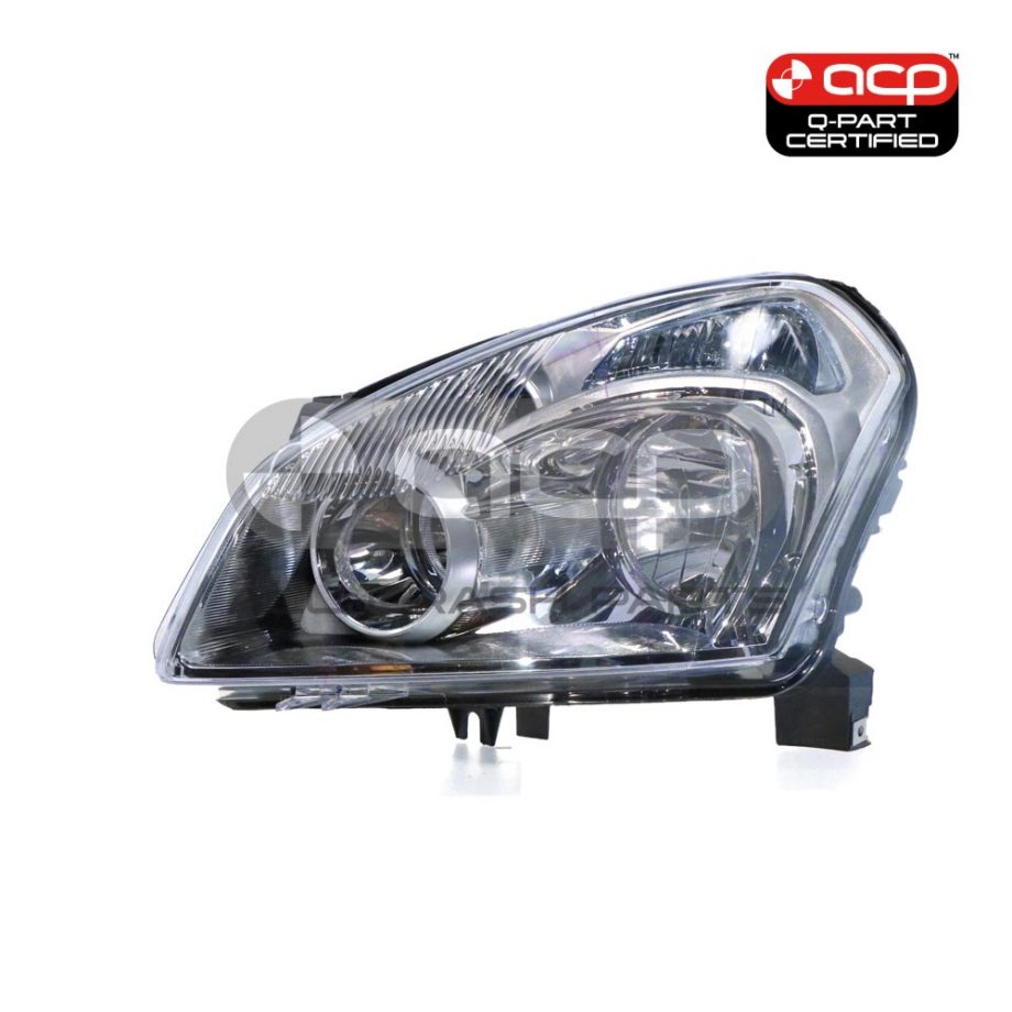 Head Lamp Passenger Side Certified Suits Nissan Dualis J10 2007 to 2009
