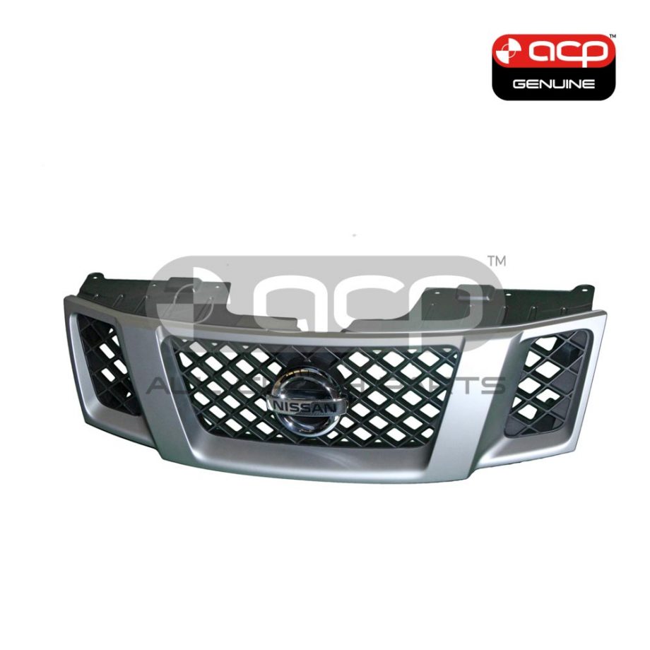 Titanium Silver Grille Genuine suits Nissan Navara D40 5/2005 to 1/2010 (Spain Built)
