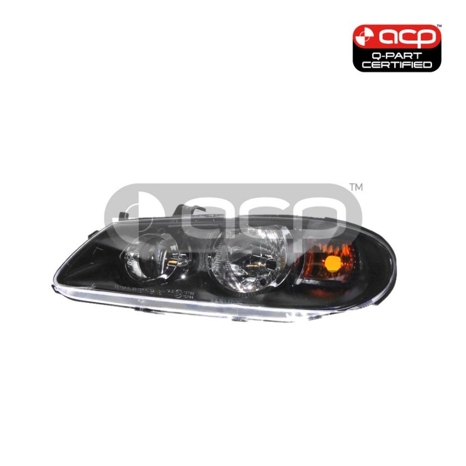 Black Head Lamp Passenger Side Certified Suits Nissan Pulsar N16 9/2002 to 1/2006