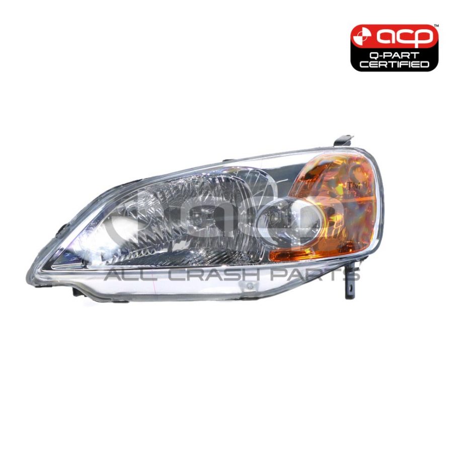 Head Lamp Passenger Side Certified Suits Honda Civic ES 2000 to 2002