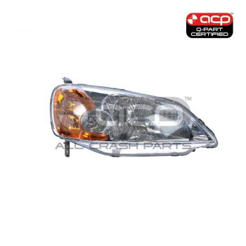 Head Lamp Drivers Side Certified Suits Honda Civic ES 2000 to 2002