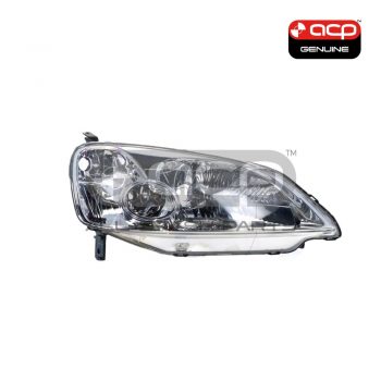 Head Lamp Drivers Side Genuine Suits Honda Civic ES 2003 to 2004