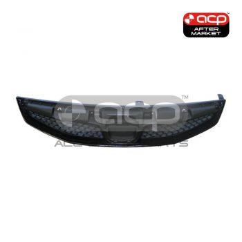 Black/Chrome Grille Assembly Aftermarket Suits Honda Civic 8th Generation FD 1/2009 to 1/2012