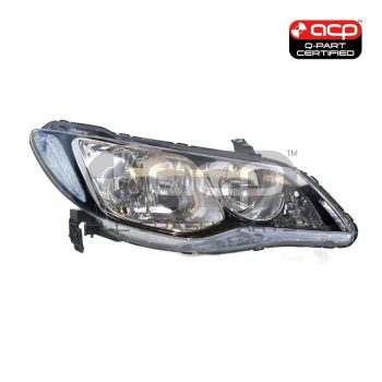 Head Lamp Drivers Side Certified Suits Honda Civic 8th Generation FD 2006 to 2008