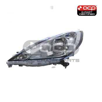 Halogen Manual Adjust Head Lamp Passenger Side Certified Suits Honda Jazz GE 2008 to 2014