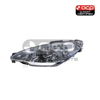 Head Lamp Passenger Side Certified Suits Peugeot 206 XR 1999 to 2006