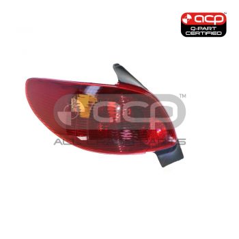 Tail Lamp Passenger Side Certified Suits Peugeot 206 XR 2003 to 2006