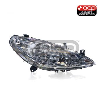 Halogen Head Lamp Drivers Side Certified Suits Peugeot 307 T5 2001 to 2005
