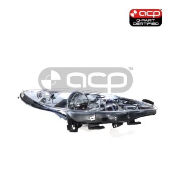 Head Lamp Drivers Side Certified Suits Peugeot 207 XR A7 2007 to 2009