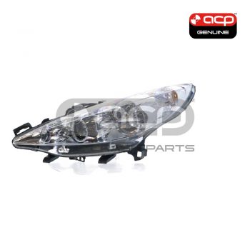 Head Lamp Passenger Side OES  Suits Peugeot 207 GT/GTI/XT/XE A7 2007 to 2012