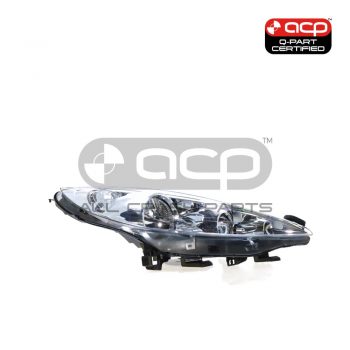 Head Lamp Drivers Side Certified Suits Peugeot 207 GT/GTI/XT/XE A7 2007 to 2012