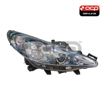 Head Lamp Drivers Side Genuine Suits Peugeot 207 GT/GTI/XT/XE A7 2007 to 2009