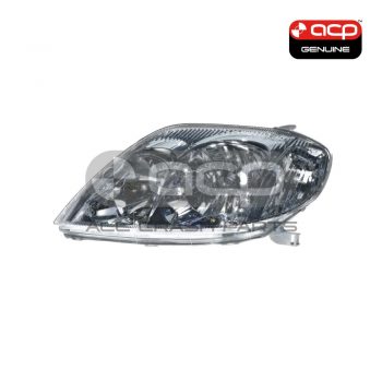 Halogen Head Lamp Passenger Side Genuine Suits Toyota Corolla ZZE122R 2001 to 2007