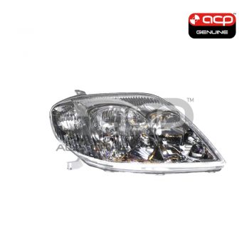 Halogen Head Lamp Drivers Side Genuine Suits Toyota Corolla ZZE122R 2001 to 2007