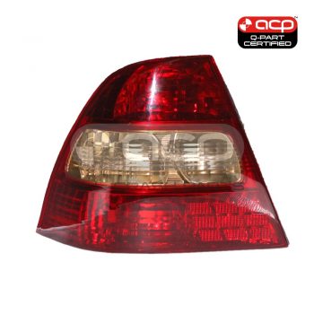 Tail Lamp Passenger Side Certified Suits Toyota Corolla ZZE122R 2001 to 2006