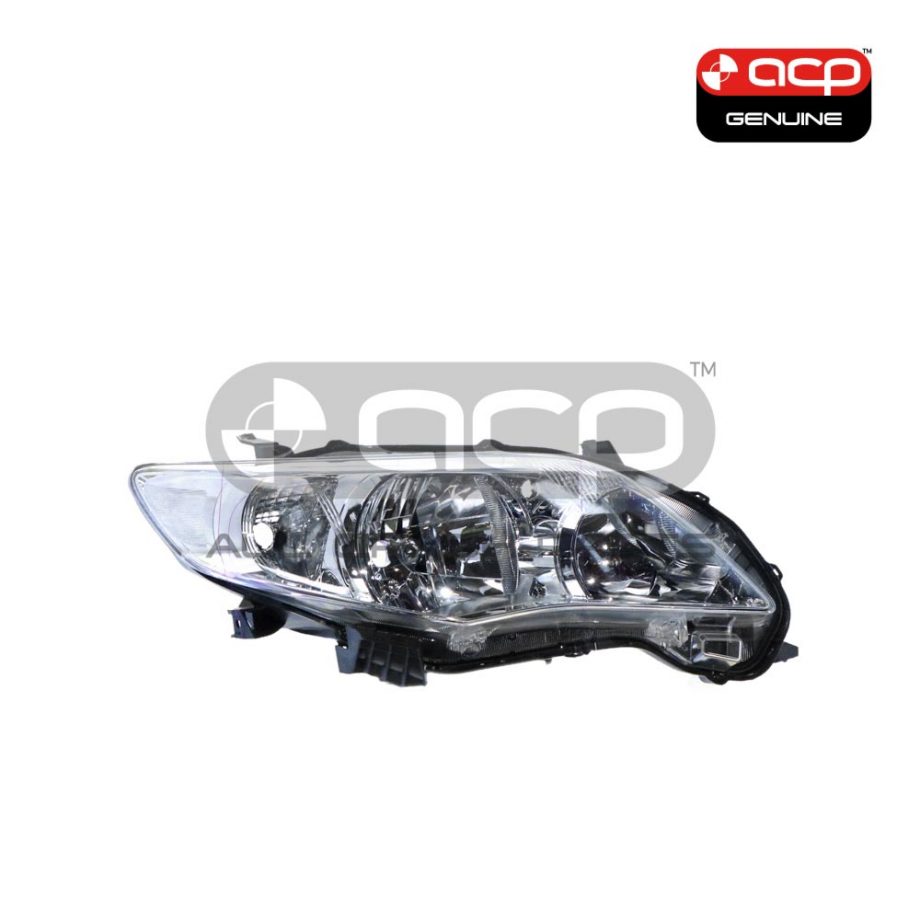 Halogen Electric Adjust Head Lamp Drivers Side Genuine Suits Toyota Corolla ZRE152R 2010 to 2013