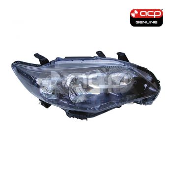 Halogen Head Lamp Drivers Side Genuine Suits Toyota Corolla ZRE152R 2010 to 2013