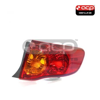 Tail Lamp Drivers Side Genuine Suits Toyota Corolla ZRE152R Sedan 3/2007 to 4/2010