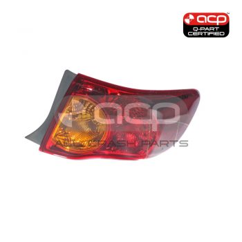 Tail Lamp Drivers Side Certified Suits Toyota Corolla ZRE152R 2007 to 2010