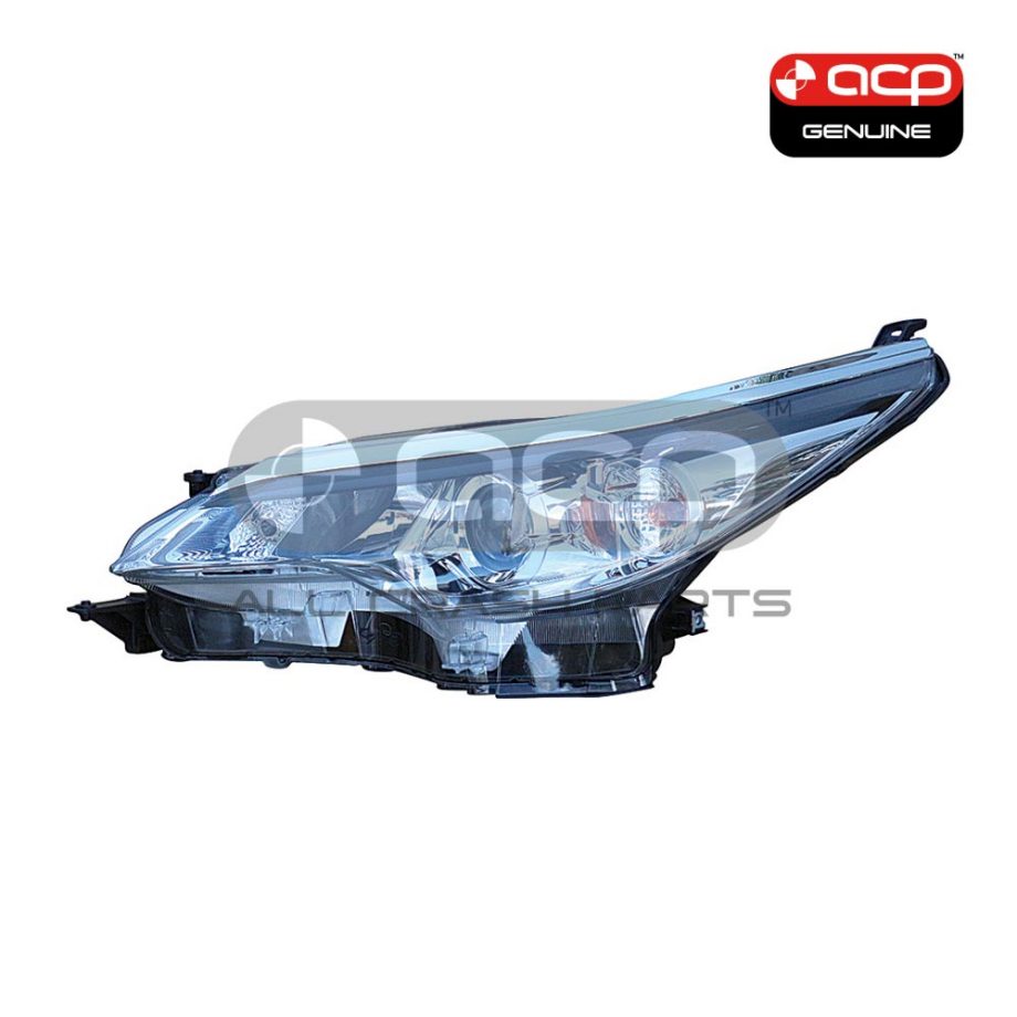 Halogen Head Lamp Passenger Side Genuine Suits Toyota Fortuner GXL GUN156R 2015 to 2021