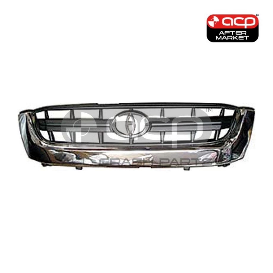 Chrome Grille Aftermarket suits Toyota Hilux 2WD 11/2001 to 2/2005