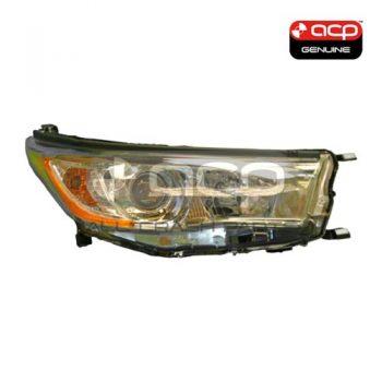 Halogen Head Lamp Drivers Side Genuine Suits Toyota Kluger GX/GXL GSU50R/GSU55R 2013 to 2016