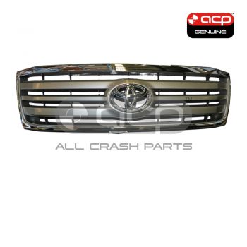 Silver with Chrome Surround Grille Genuine suits Toyota Landcruiser 100 Series 5/2005 to 7/2007