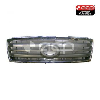 Silver with Chrome Surround Grille Aftermarket suits Toyota Landcruiser 100 Series 5/2005 to 7/2007