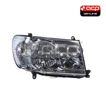 Head Lamp Drivers Side Genuine Suits Toyota Landcruiser 100 Series 2005 to 2007