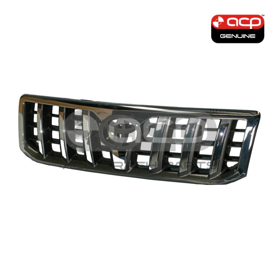 Chrome Grille Genuine suits Toyota Prado 120 Series GLX/VX/Grande 9/2002 to 7/2009