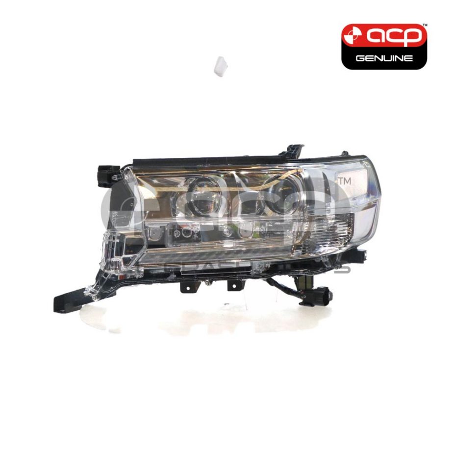 Bi-LED Head Lamp with Auto Levelling and DRL Passenger Side Genuine suits Toyota Landcruiser 200 Series VX/Sahara 9/2015 On