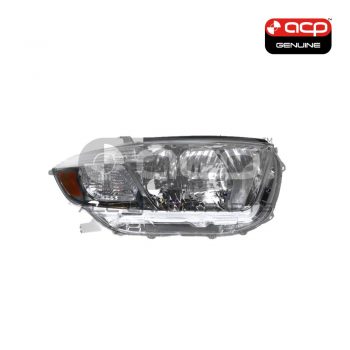 Halogen Head Lamp Drivers Side Genuine Suits Toyota Kluger GSU40R/GSU45R KX-R 2007 to 2010
