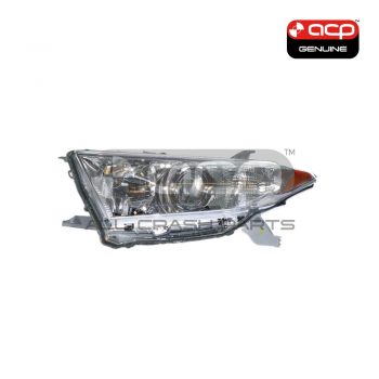 Head Lamp Passenger Side Genuine Suits Toyota Kluger GSU40R/GSU45R 2010 to 2013