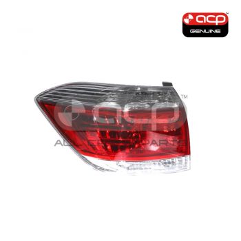 Tail Lamp Passenger Side Genuine Suits Toyota Kluger GSU40R/GSU45R 2010 to 2013