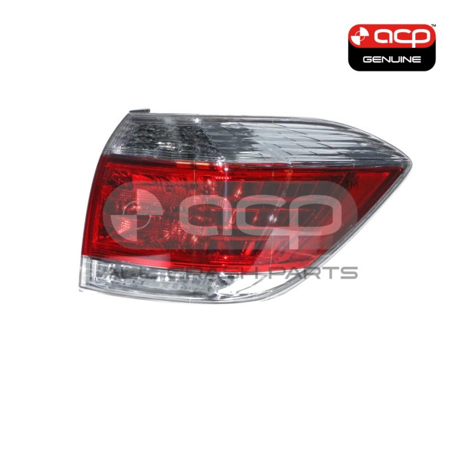 Tail Lamp Drivers Side Genuine Suits Toyota Kluger GSU40R/GSU45R 2010 to 2013