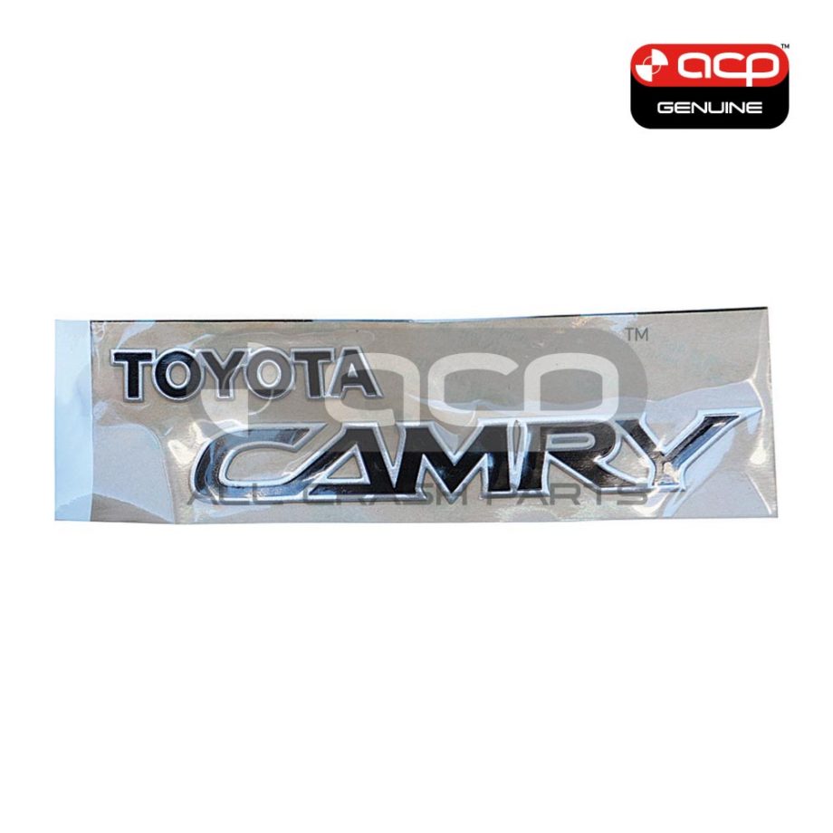 Black Boot lid Emblem "Toyota Camry" Genuine Suits Toyota Camry MCV36R 2002 to 2006
