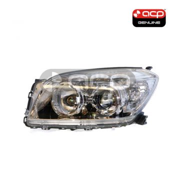 Halogen Head Lamp Passenger Side Genuine Suits Toyota RAV4 ACA33 2005 to 2008