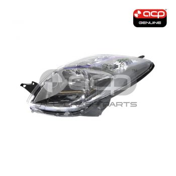 Head Lamp Passenger Side Genuine suits Toyota Yaris 2005 to 2008