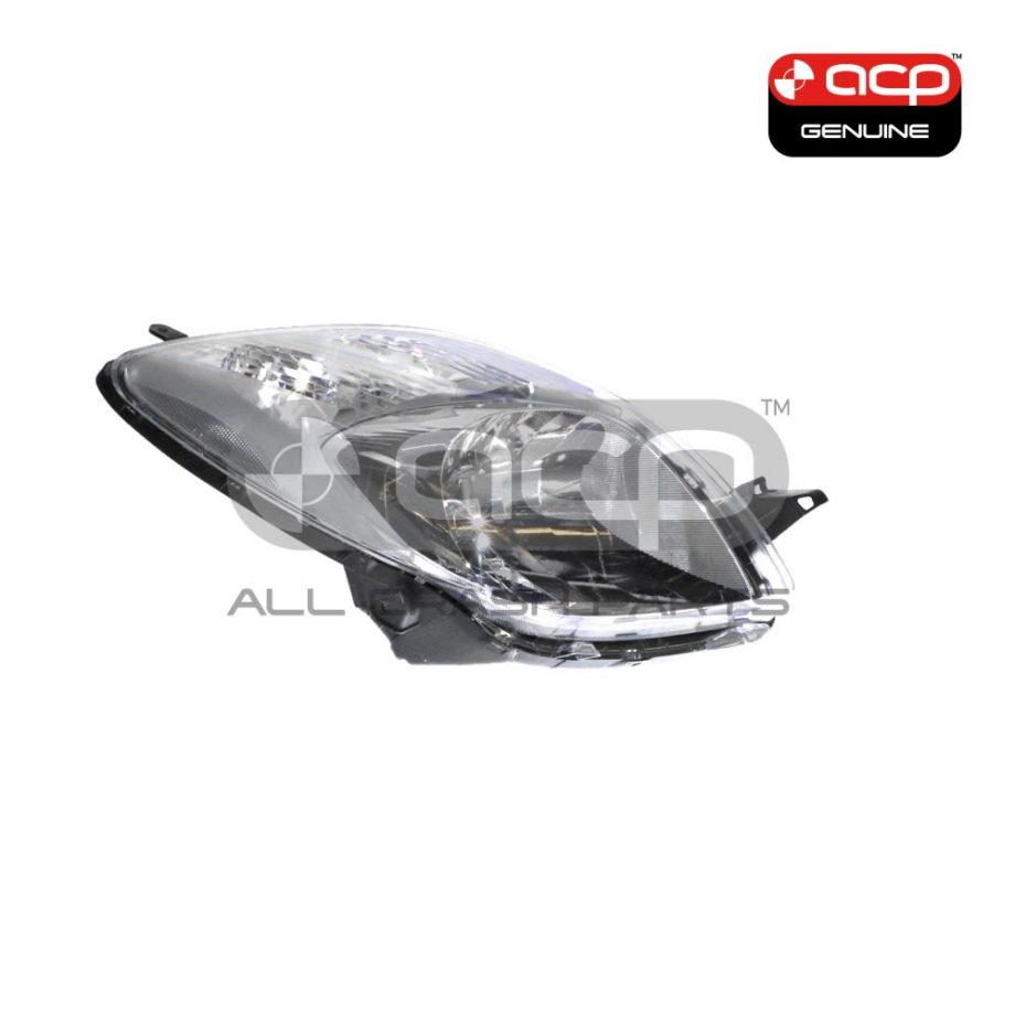 Head Lamp Drivers Side Genuine suits Toyota Yaris 2005 to 2008