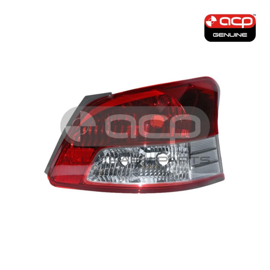 Red/Clear Tail Lamp Drivers Side Genuine Suits Toyota Yaris NCP93R 2006 to 2016