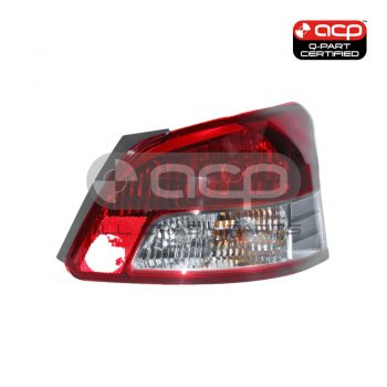 Red/Clear Tail Lamp Drivers Side Certified Suits Toyota Yaris NCP93R 2006 to 2016