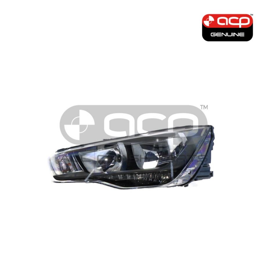 Halogen Head Lamp Passenger Side Genuine Suits Audi A1 8X 12/2010 to 2/2015