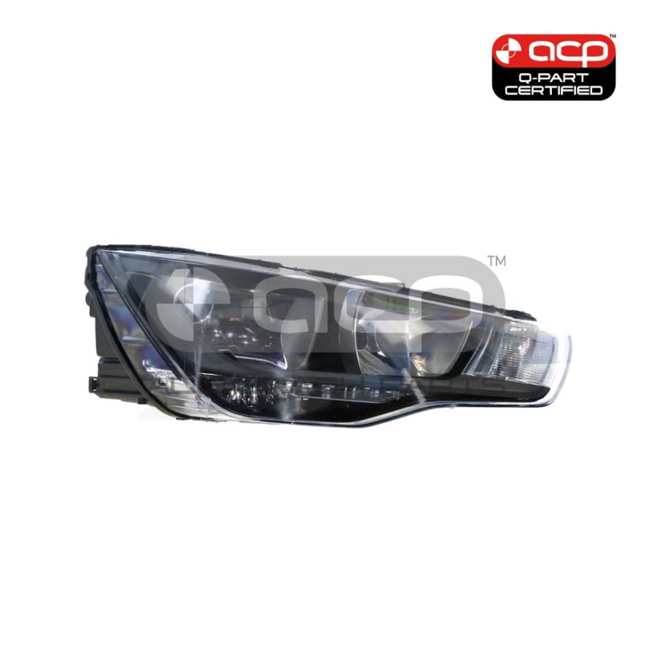 Halogen Head Lamp Drivers Side Certified Suits Audi A1 8X 2010 to 2015