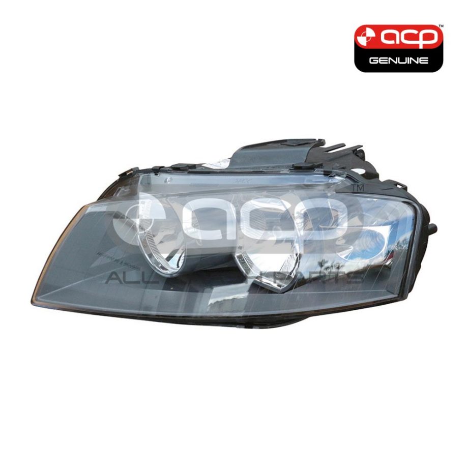 Halogen Head Lamp Passenger Side Genuine Suits Audi A3 8P 2004 to 2008