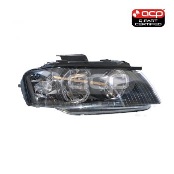 Halogen Head Lamp Drivers Side Certified Suits Audi A3 8P 2004 to 2008