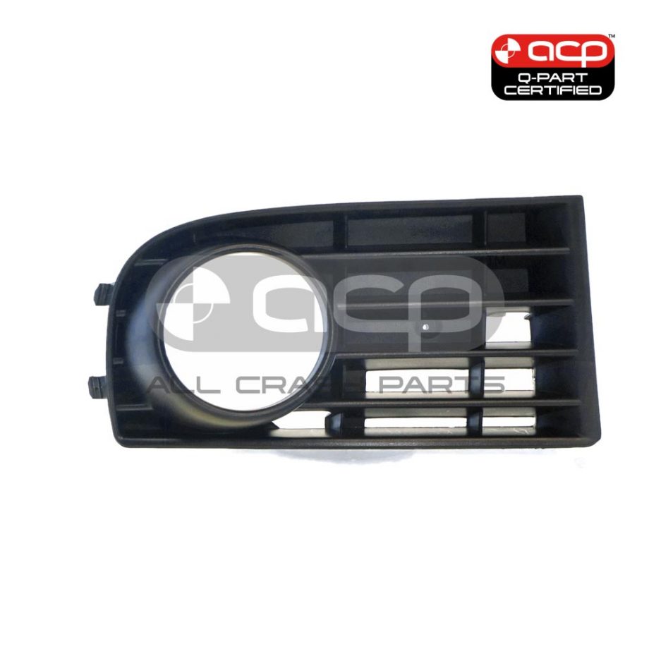 Black Front Bar Grille With Fog Light Mount Drivers Side Certified Suits Volkswagen Golf MK 5 7/2004 to 2/2009