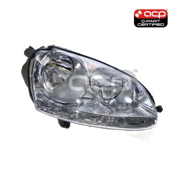 Chrome Head Lamp Drivers Side Certified suits Volkswagen Golf/Jetta 2004 to 2011