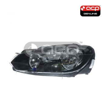 Halogen Head Lamp Passenger Side Genuine Suits Volkswagen Golf MK 6 2009 to 2021